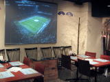 Cheer up the local team with the high quality 100 inch screen!