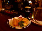 The name of the restaurant is "Cheers!" in Irish.