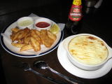 An Irish pub with a traditional atmosphere where local people gather